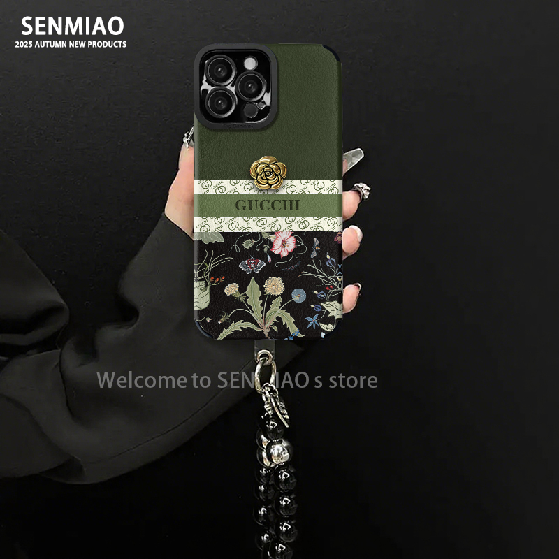 适用【苹果/oppo/华为/vivo/小米】轻奢小羊皮防摔手机壳女款高级