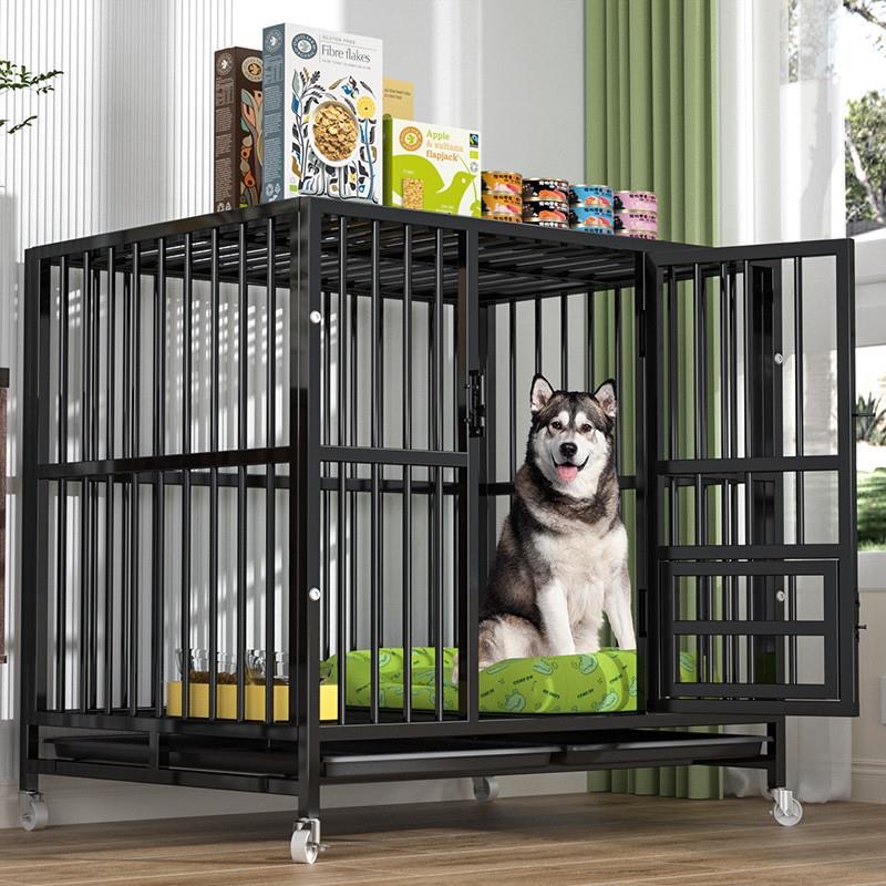 中大型家用狗笼子加厚折叠狗笼马犬拉布拉多金毛边牧专用狗笼狗窝