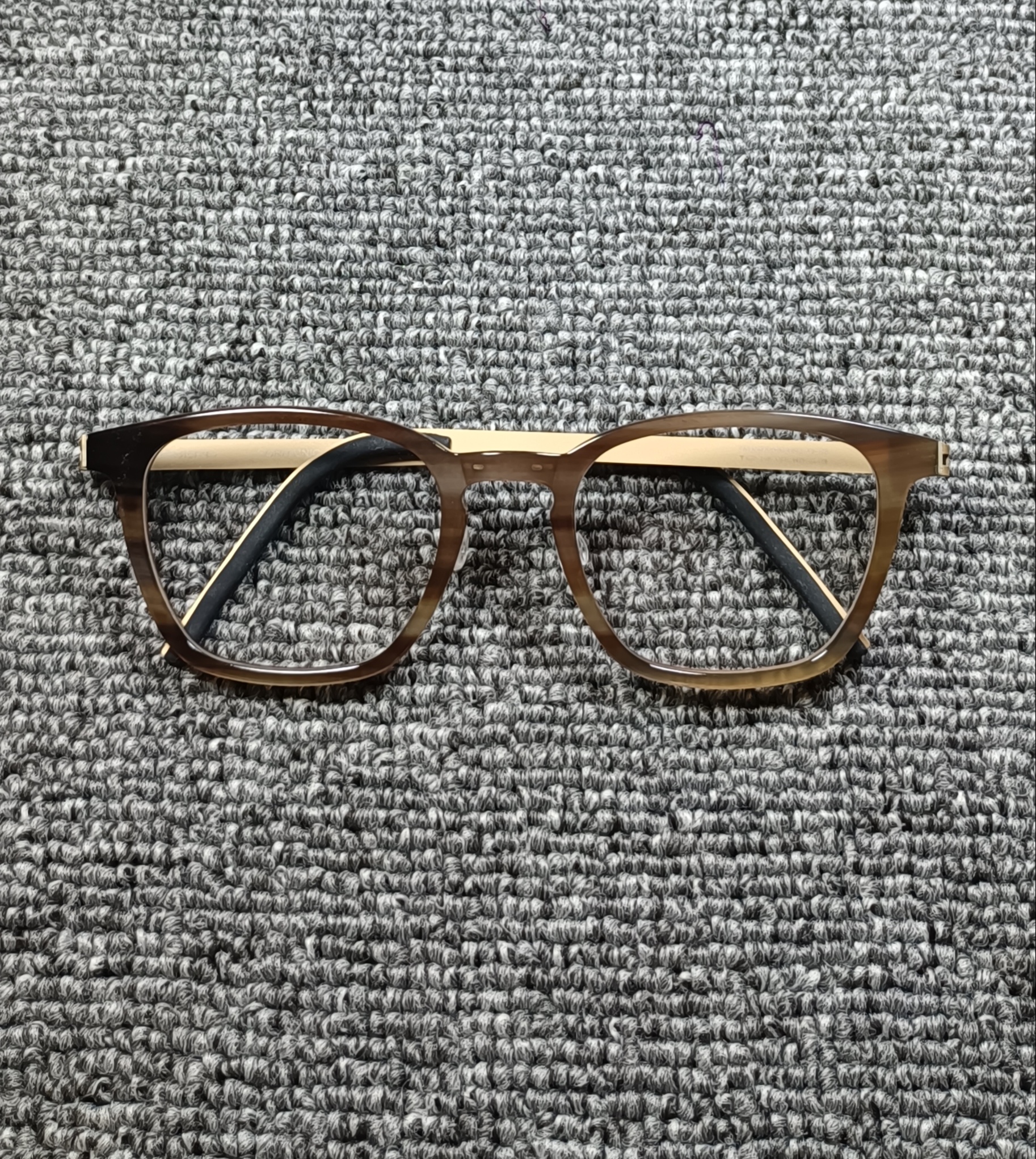 牛角眼镜 超轻牛角眼镜框配肽肶