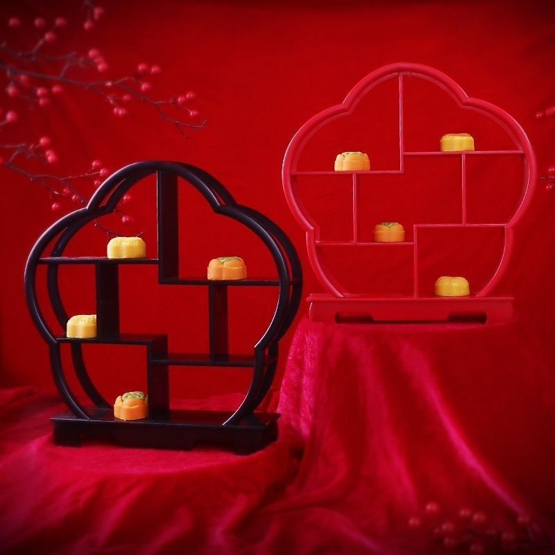 新款中式甜品台结婚求婚庆典点心架桌面摆盘装饰