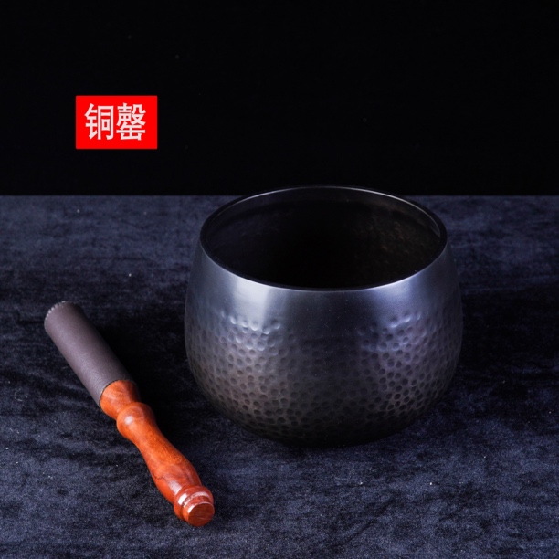 台湾工艺纯铜手工厚磬寺庙佛堂铜罄瑜伽颂钵多种尺寸可选佛音