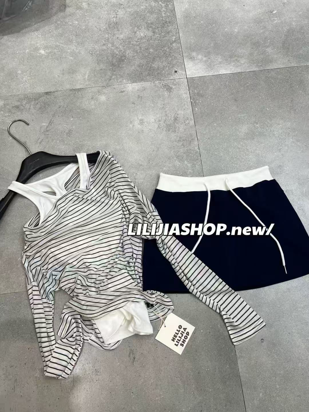 杭州LILI新款 很洋气的三件套 辣妹风