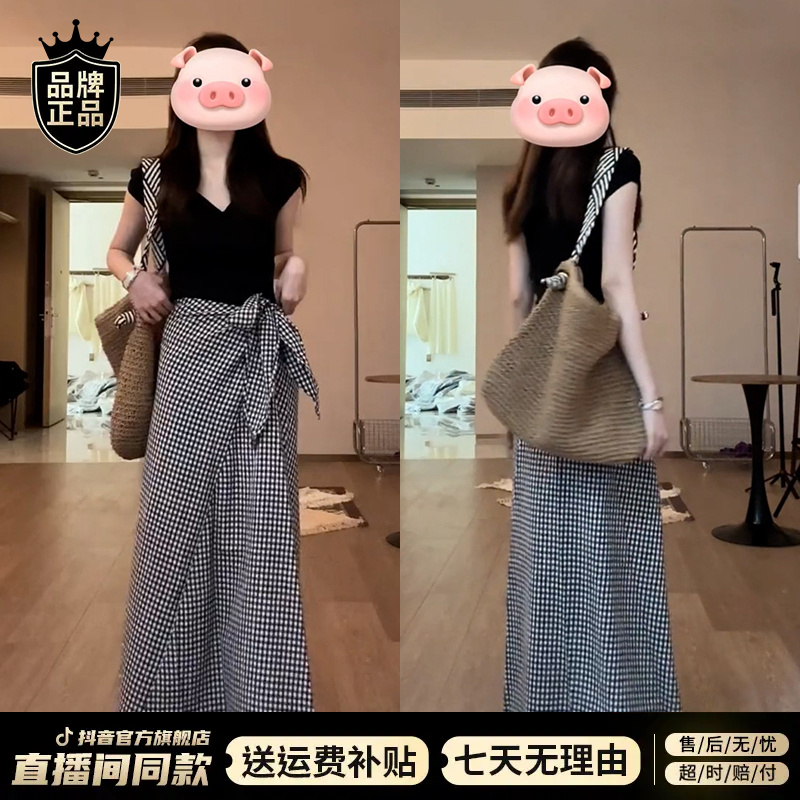 夏天轻奢洋气出街衣服高贵系连衣裙子女爆款2025夏新款高级感长裙