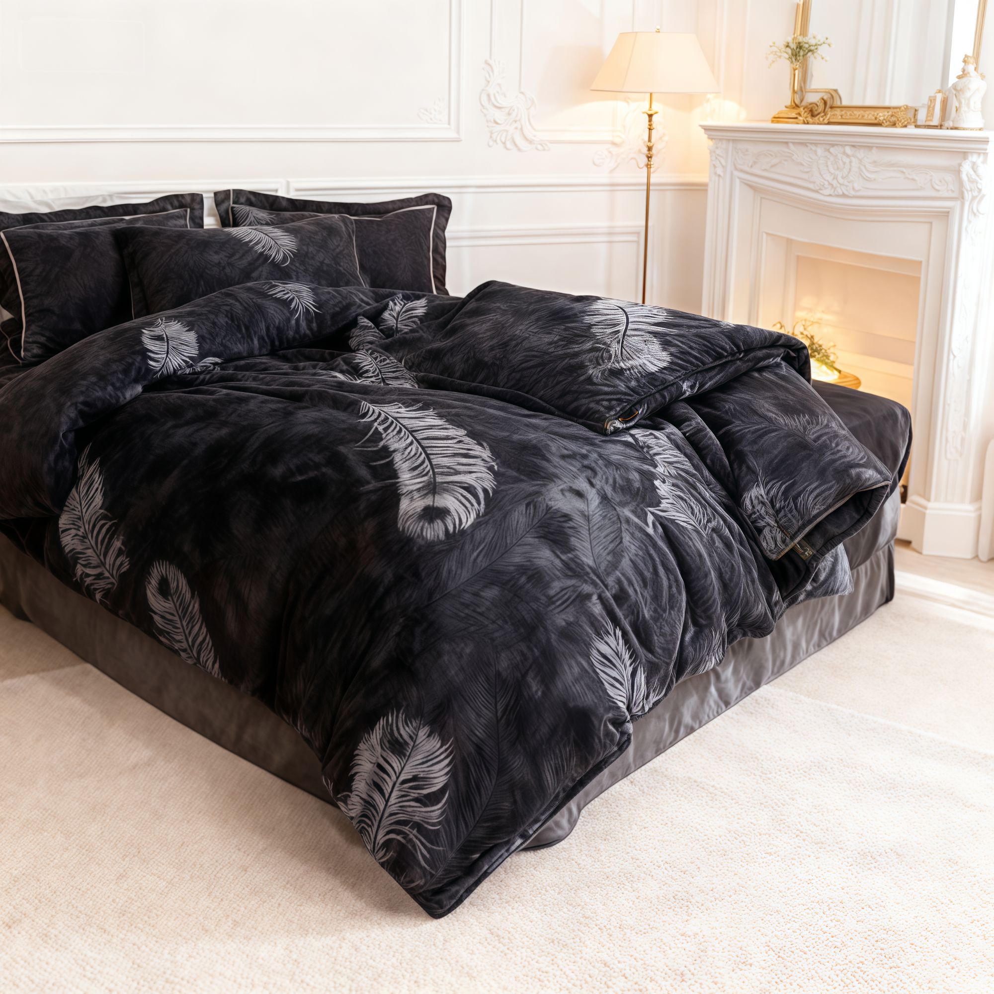 牛奶绒冬季单被学院风单人牛奶绒被套被罩加厚加绒学生宿舍