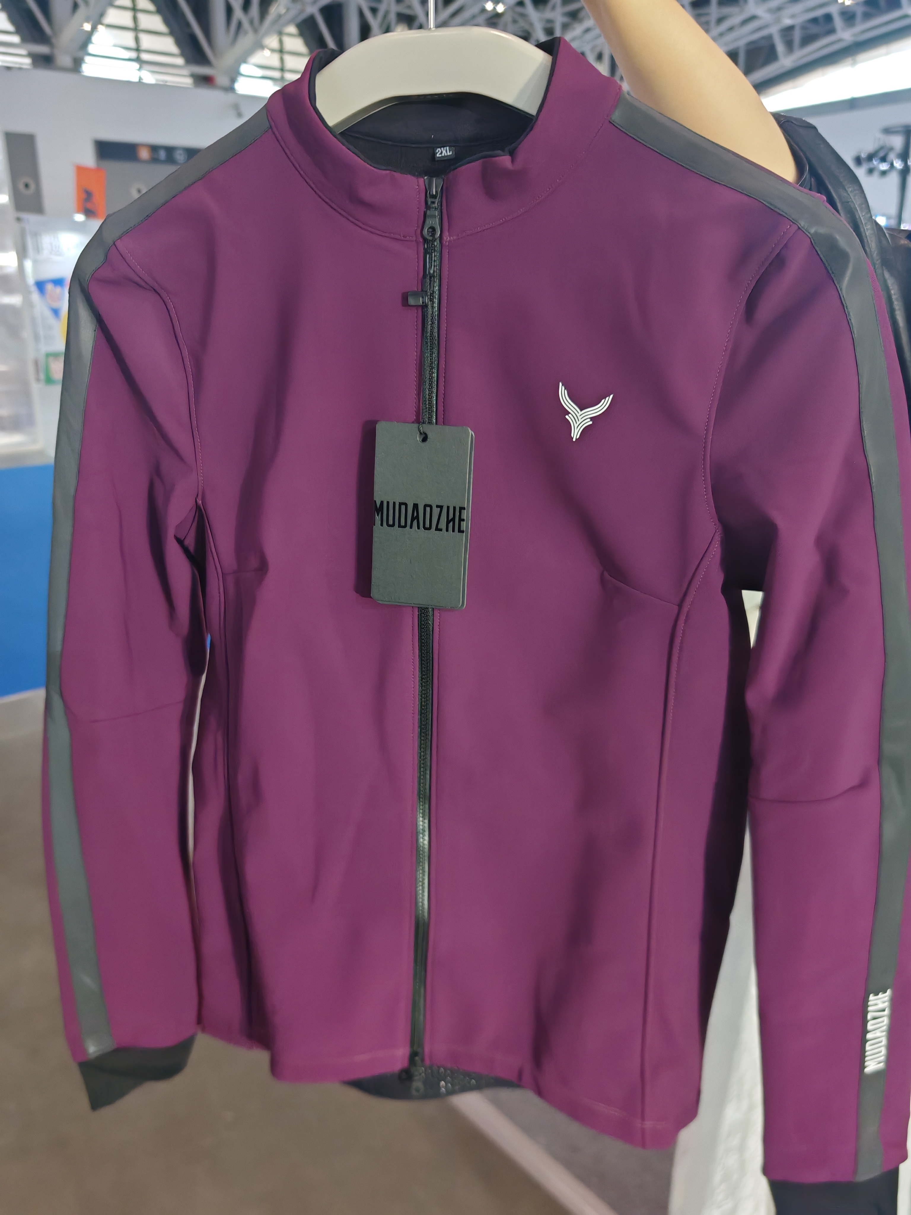 季节单车（23-25）紫色暗黄色秋冬款防风防水抓绒速干保暖骑行服