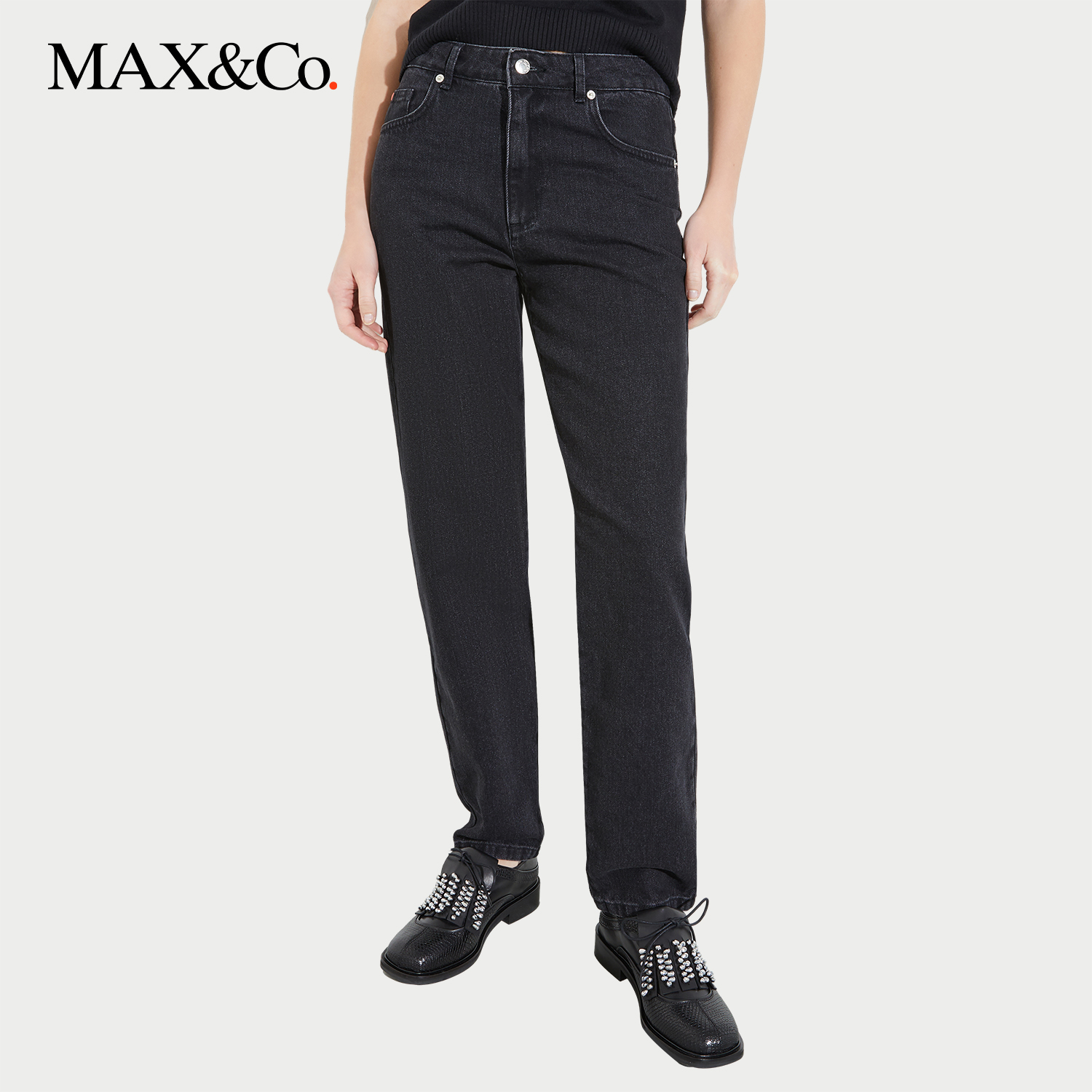【早秋】MAX&Co.2025早秋Re-Edit修身牛仔裤6186025302
