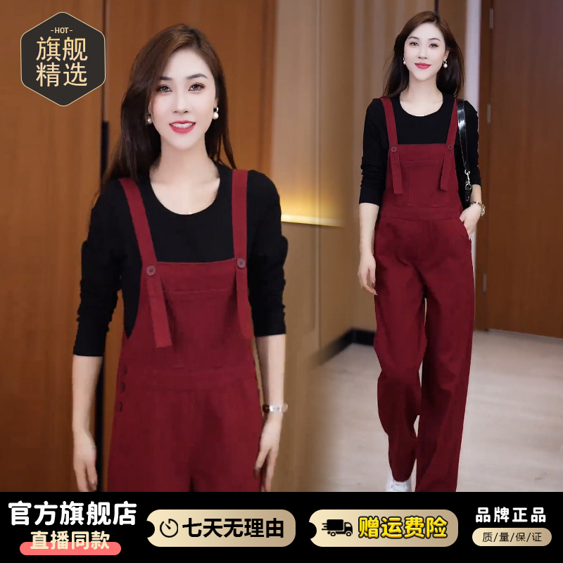 高含棉2025年夏季新款牛仔背带裤女士高级感美式复古减龄遮肉裤子