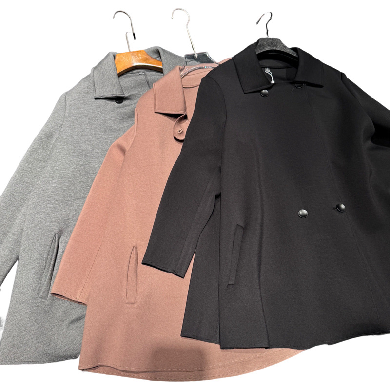 5056冬季斗篷式翻领宽松外套