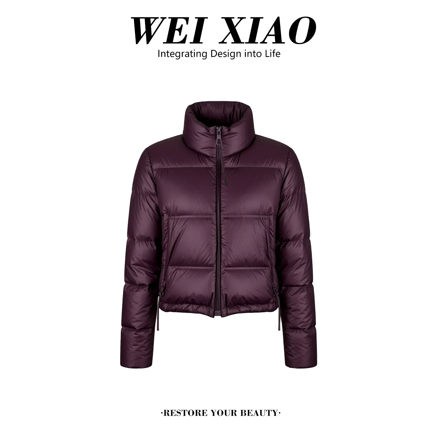 时尚高级感棉服立领外套女2025冬季新款设计感时尚百搭短款上衣