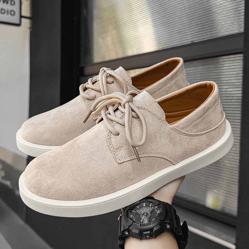 牛反绒男鞋男皮鞋沙色大头男工装鞋防滑耐磨马丁男鞋牛货