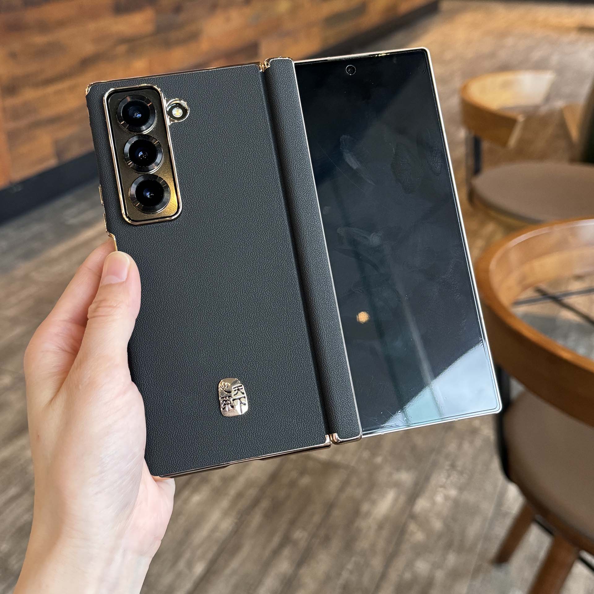 适用三星W25心系天下手机壳W25折叠屏磁吸双中轴全包后壳高端防摔