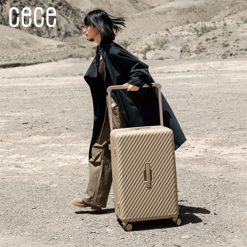 CECE大容量结实耐用拉杆箱旅行箱三七分设计宽拉杆加厚超轻