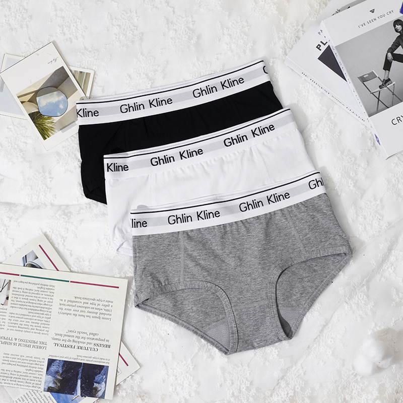 大包臀中腰棉氨运动健身透气学生吸汗短裤摩登女士女款内裤WS1310