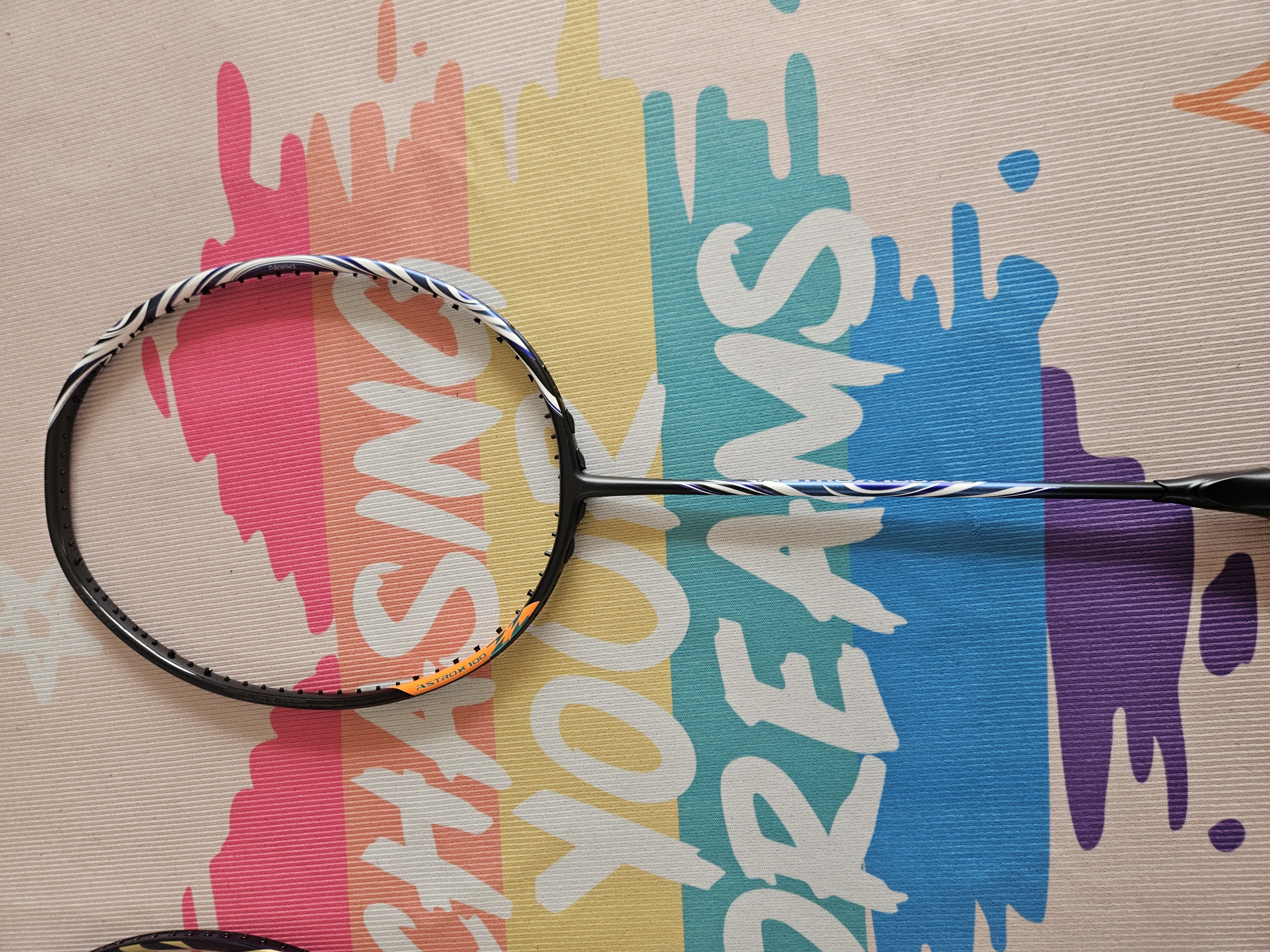 天斧100zz藏青色全碳素羽毛球拍进攻型超轻男女适用耐打训练拍