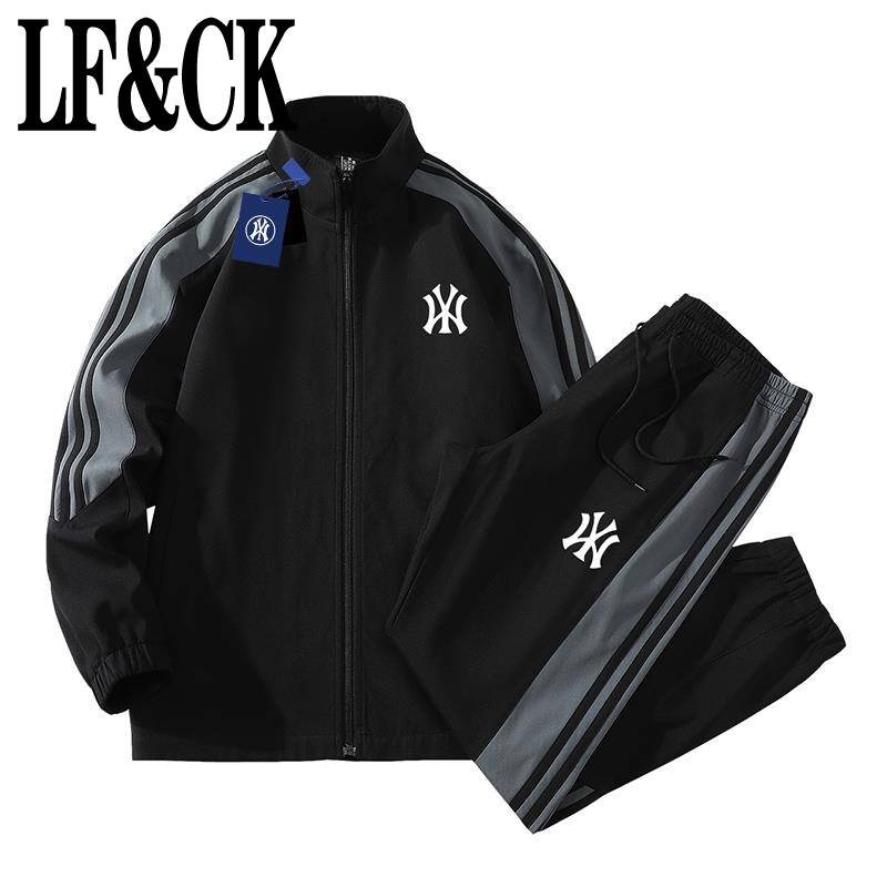 【澳门专柜正品】奥莱联名秋季学生运动服时尚休闲男士套装宽松夹