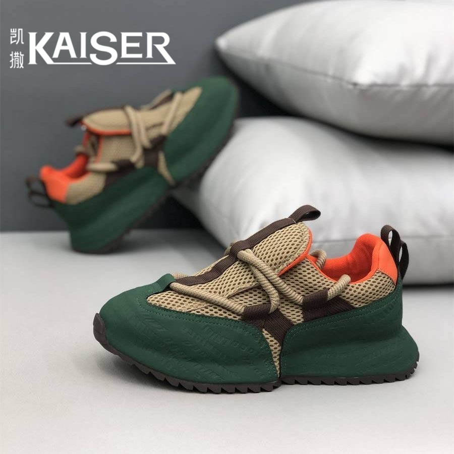 KAISER/凯撒·男鞋新款透气网面老爹鞋男士厚底增高百搭休闲运动鞋