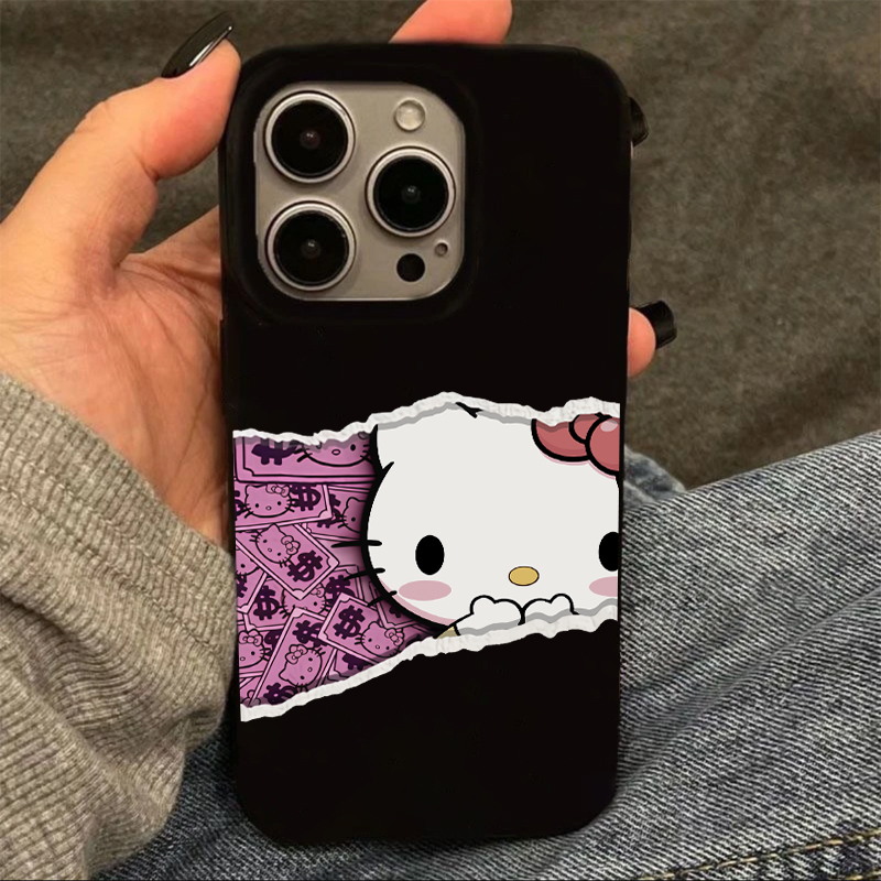 奥菲顿趣味钞票kitty适用苹果16果冻手机壳小米15vivo华为P70oppo