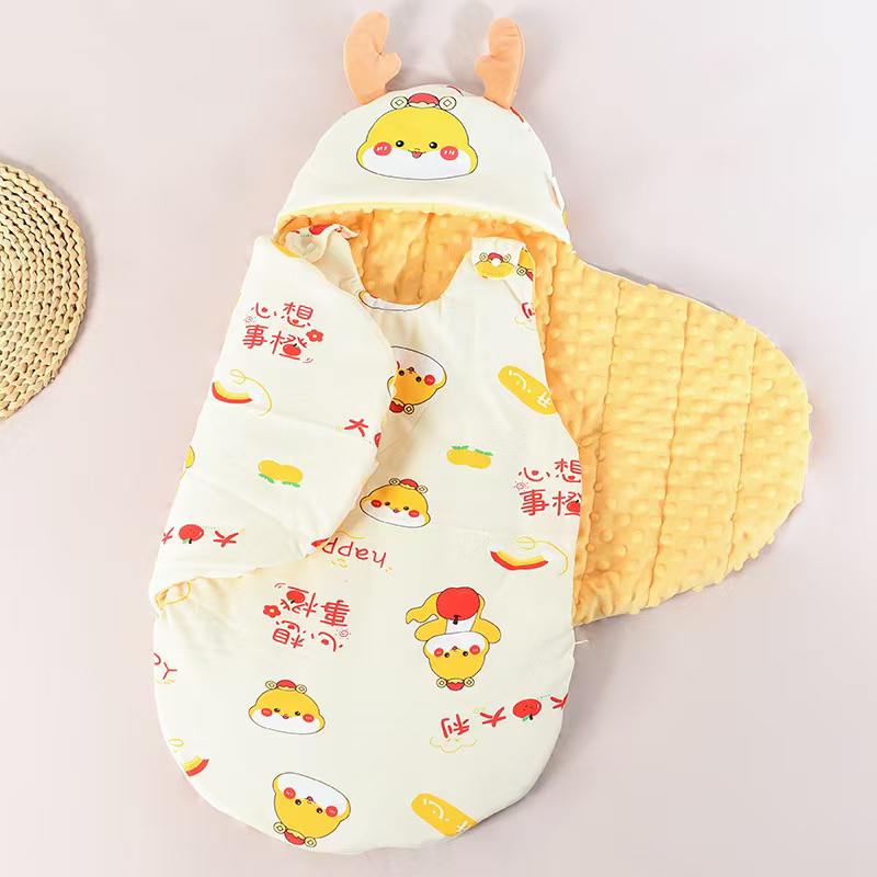 婴儿包被纯棉初生抱被春秋冬加厚宝宝产房包单新生儿襁褓防踢睡袋