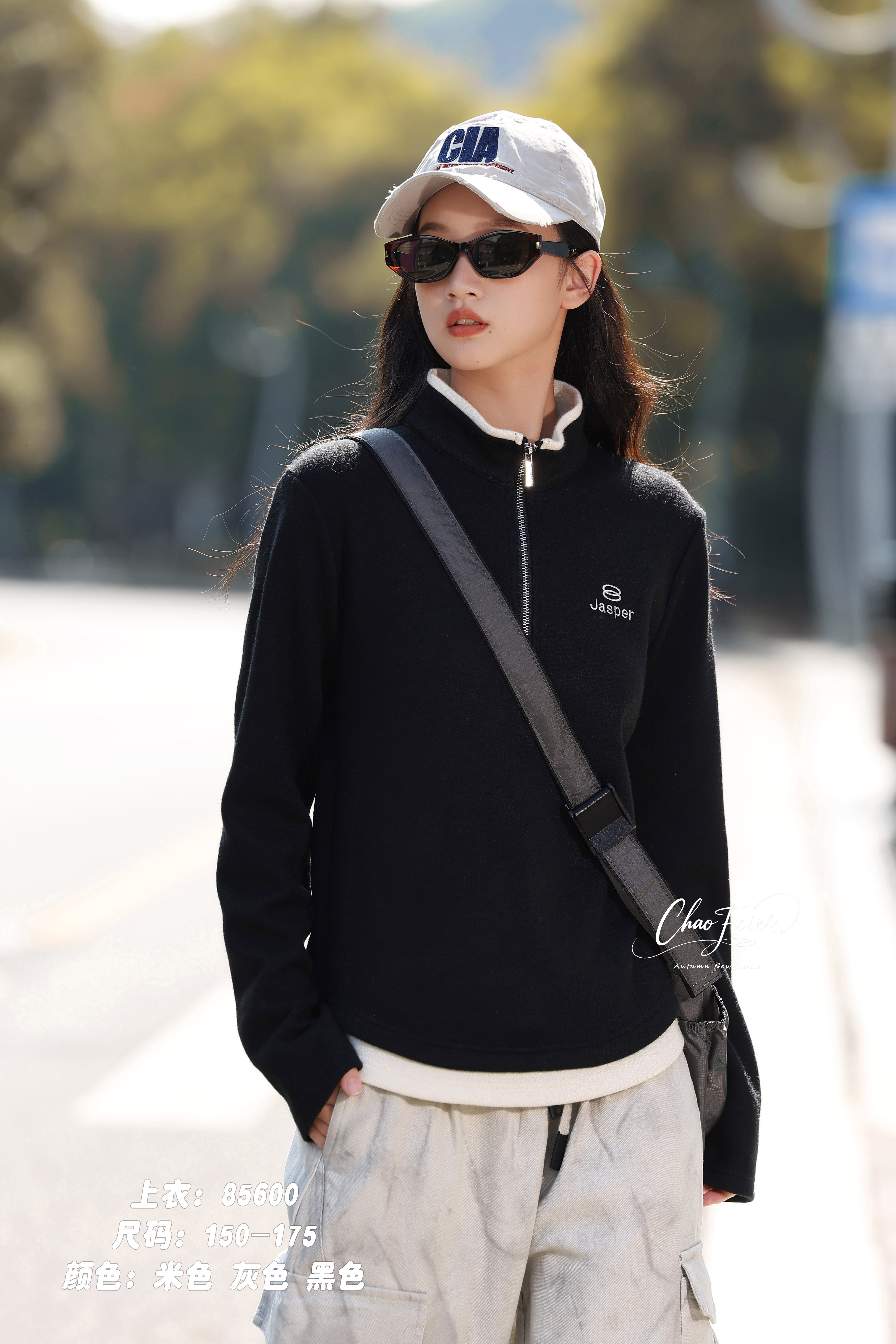 85600 女大童打底衫青少年初中生高中生简约秋季薄款打底衫潮酷