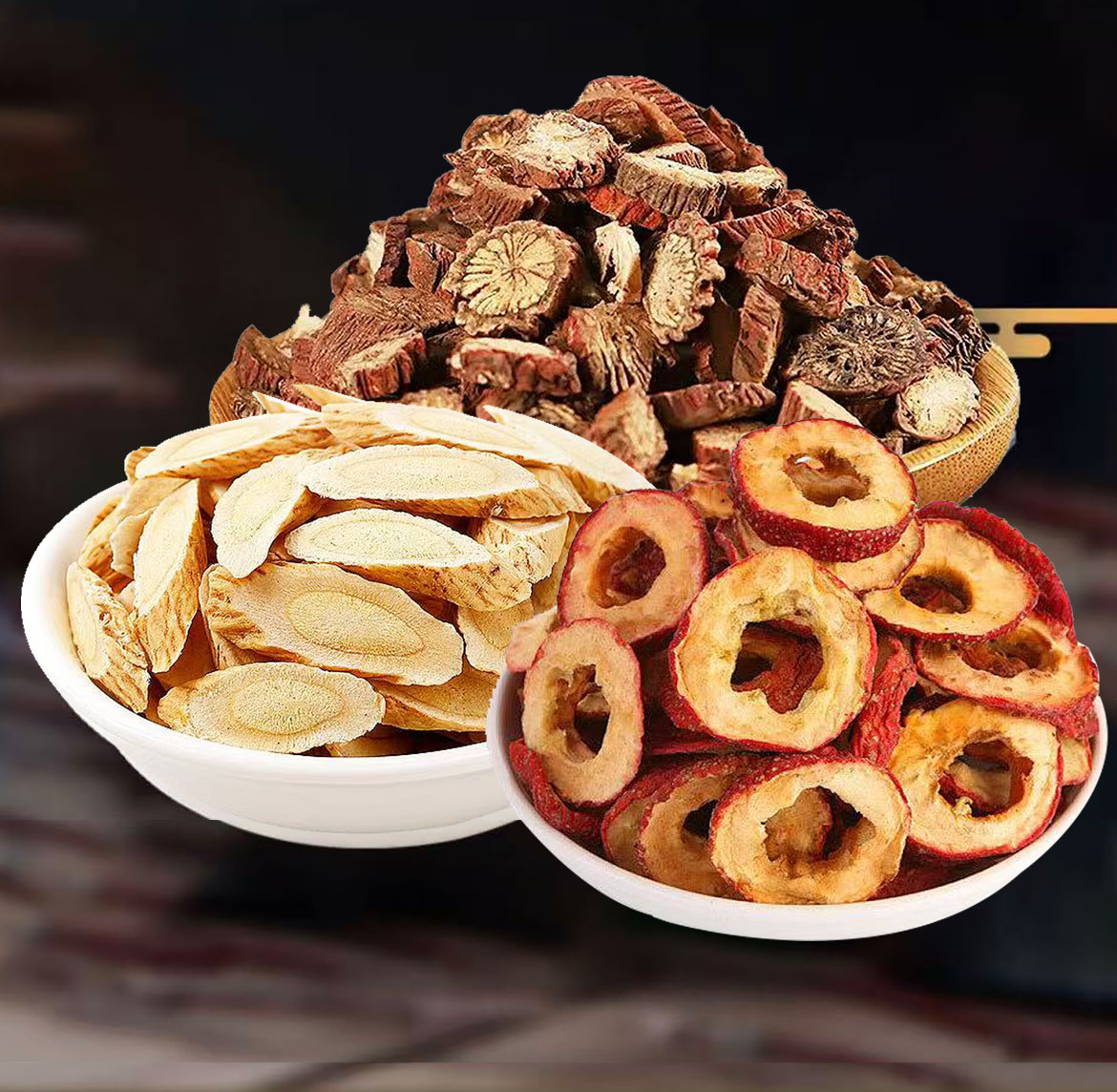 黄芪丹参山楂组合茶袋装三通茶包甄选泡水煮茶料包精选原料不打碎