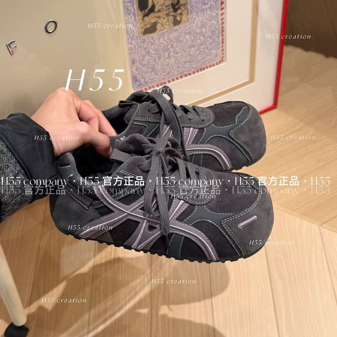 H55女鞋【单/棉】迷你小泡芙｜巨显脚小的圆头面包鞋3.5cm63-2991【X】