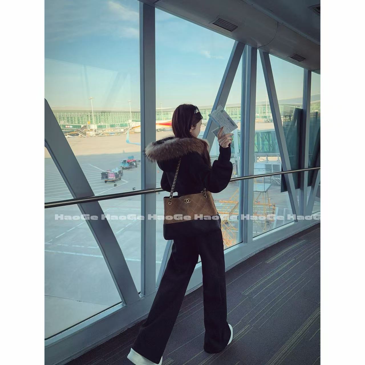 浩哥严选●机场懒人穿搭HGQ5TZ4971A外套+休闲裤套装预加厚显瘦款