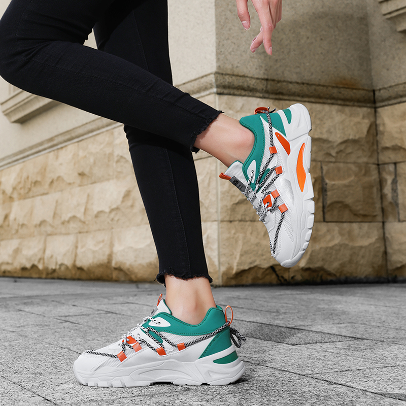 新款女鞋老爹鞋透气休闲时尚百搭学生鞋舒适软底跑步鞋2025运动鞋