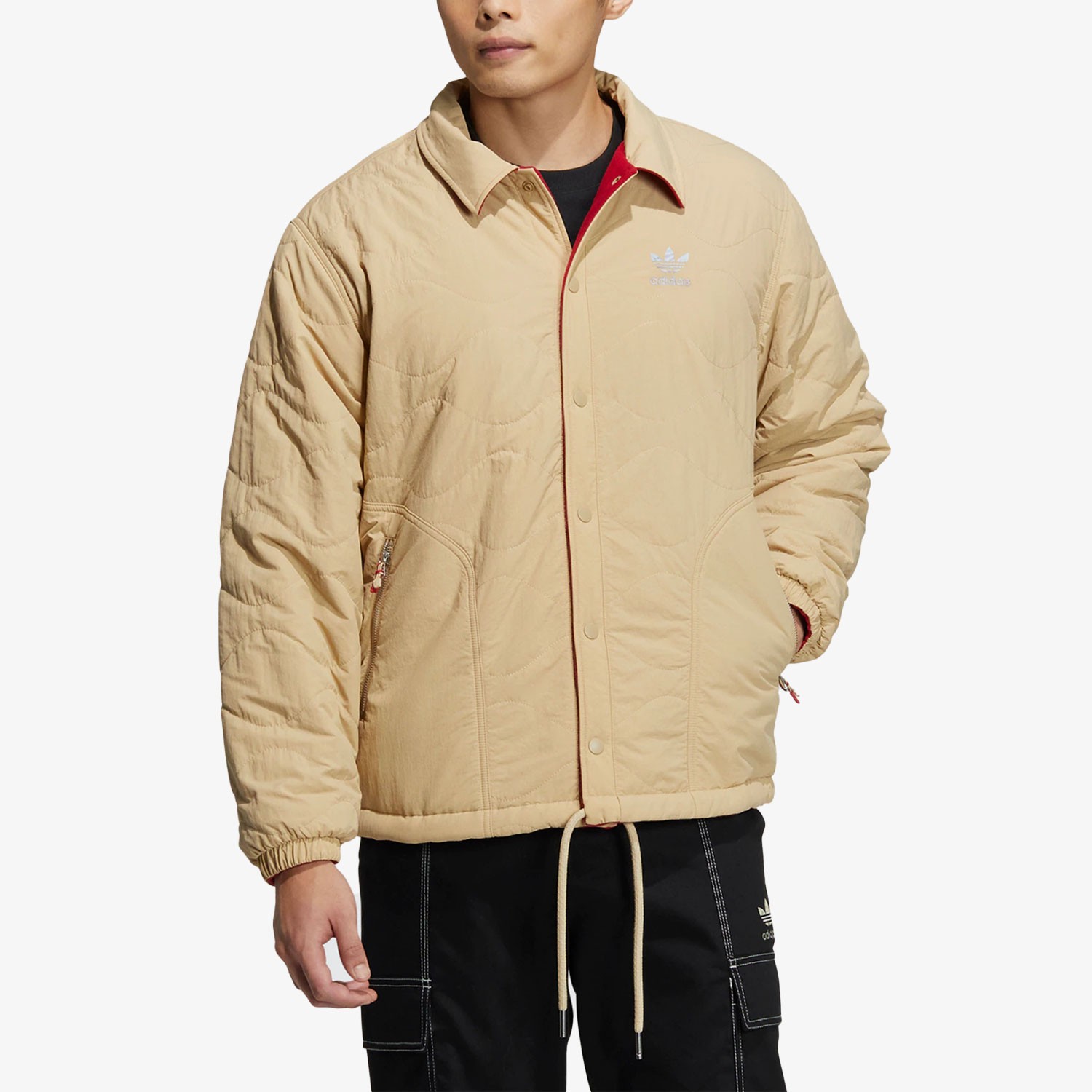 Adidas/阿迪达斯正品三叶草新款时尚运动舒适双面穿棉服HY7291