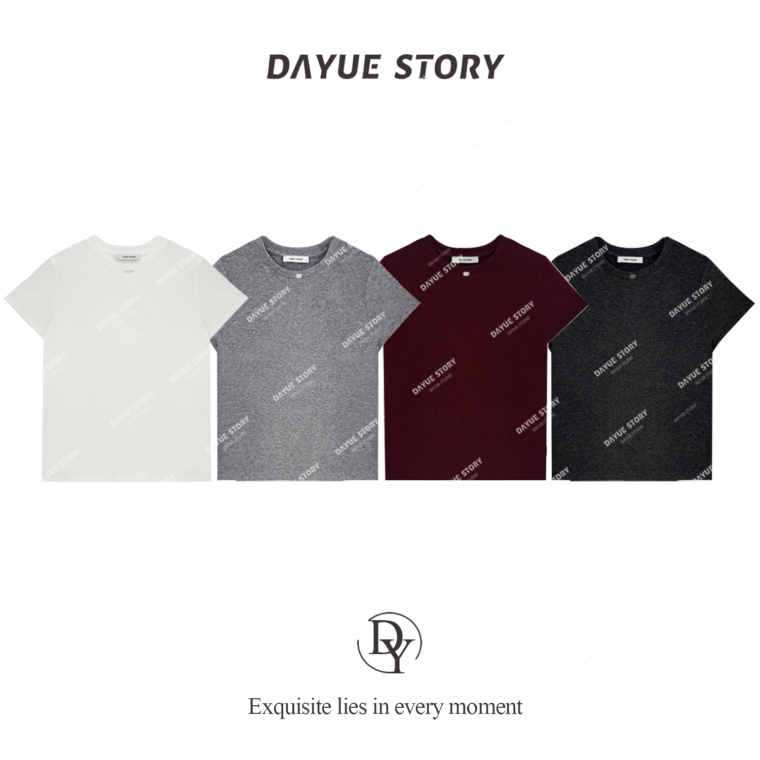 DAYUE【柔柔T】糯叽叽！髙克重天丝羊毛~轻柔舒适显瘦百搭纯色T恤