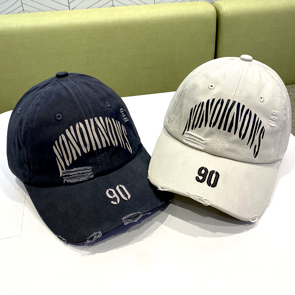 儿童帽子韩版破洞洋气透气百搭棒球帽学生遮阳鸭舌帽男女童太阳帽