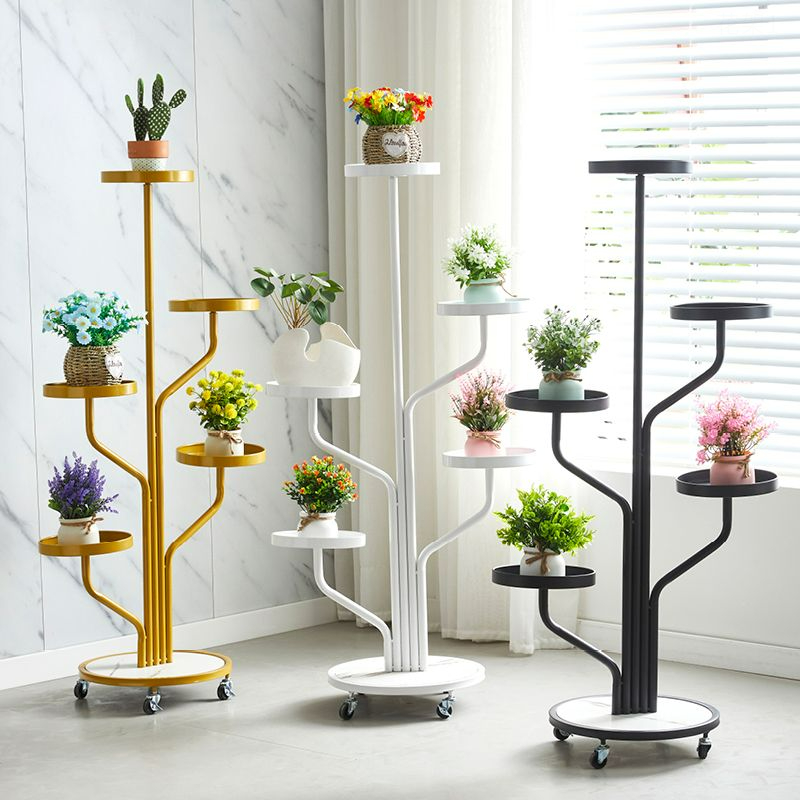 花架子客厅落地式室内家用阳台置物架多层碳钢绿萝植物摆放花盆架