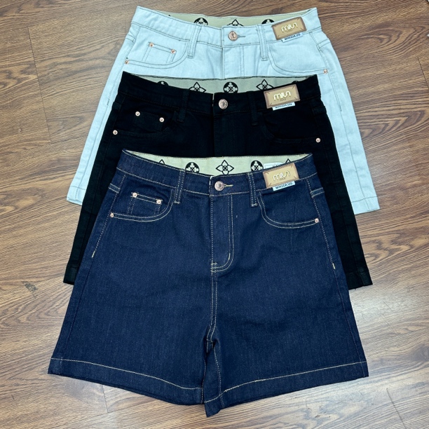 夏季高腰适中百搭水洗蓝色潮流牛仔短裤女款爆款2025新款牛仔短裤