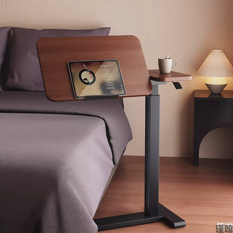 床边桌升降可移动脑桌办公书桌客厅学生写字桌卧室折叠床懒桌子