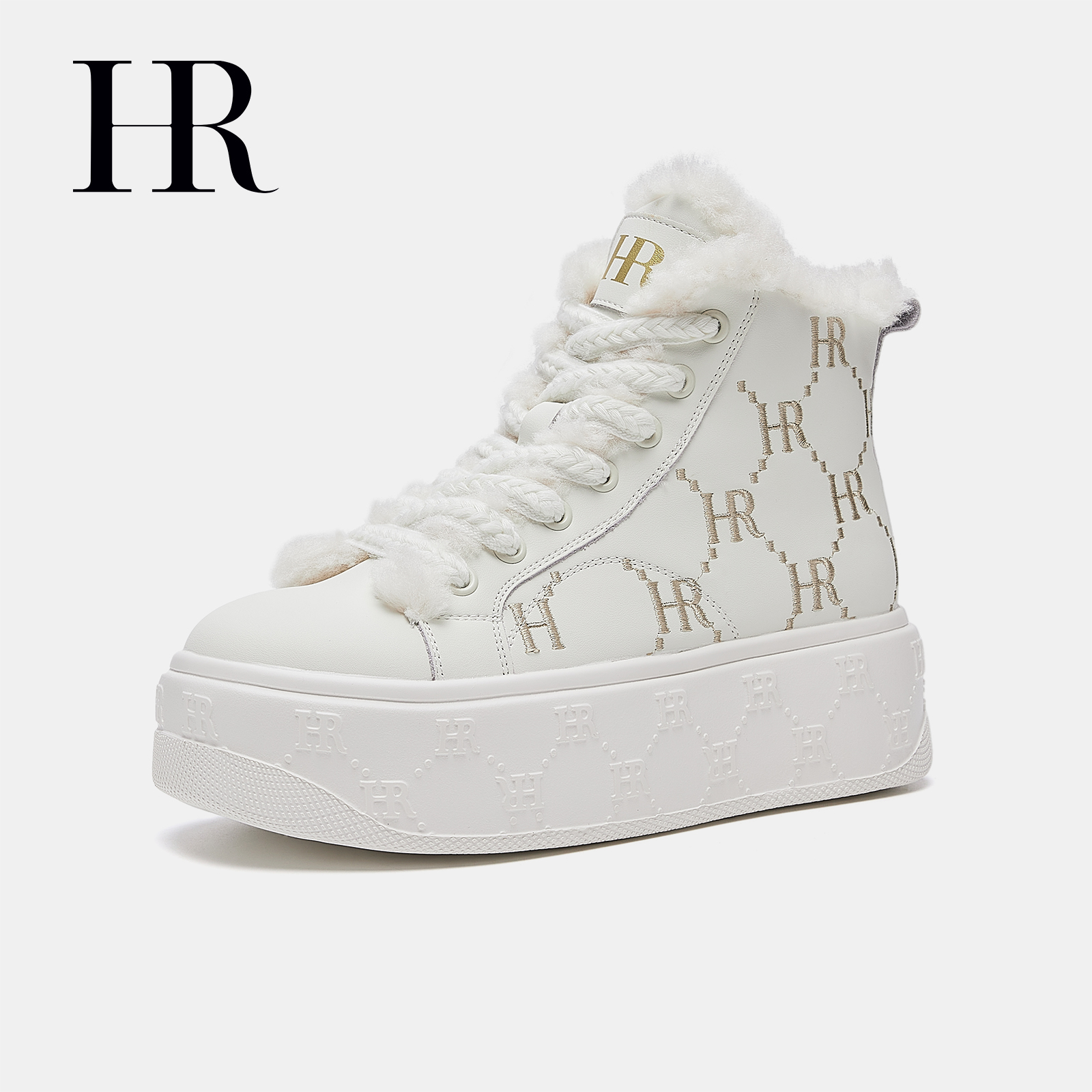 HR/赫莲娜冬季厚款中等承托雪地靴棉鞋厚底休闲鞋绒狂欢季好物