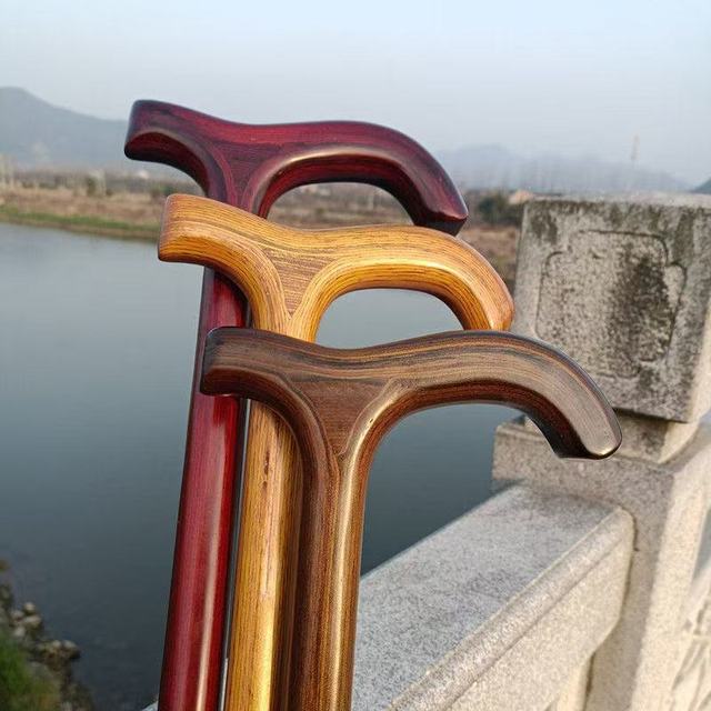 老人拐杖一体结实木拐棍老年人手杖轻便防滑手棍木质助行专用捌杖