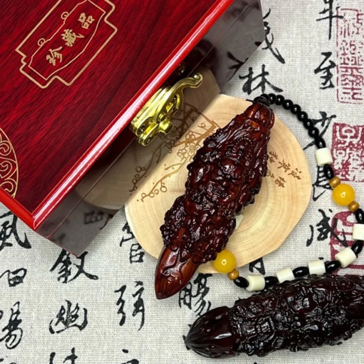 手把件檀木精美件降魔杵霸气