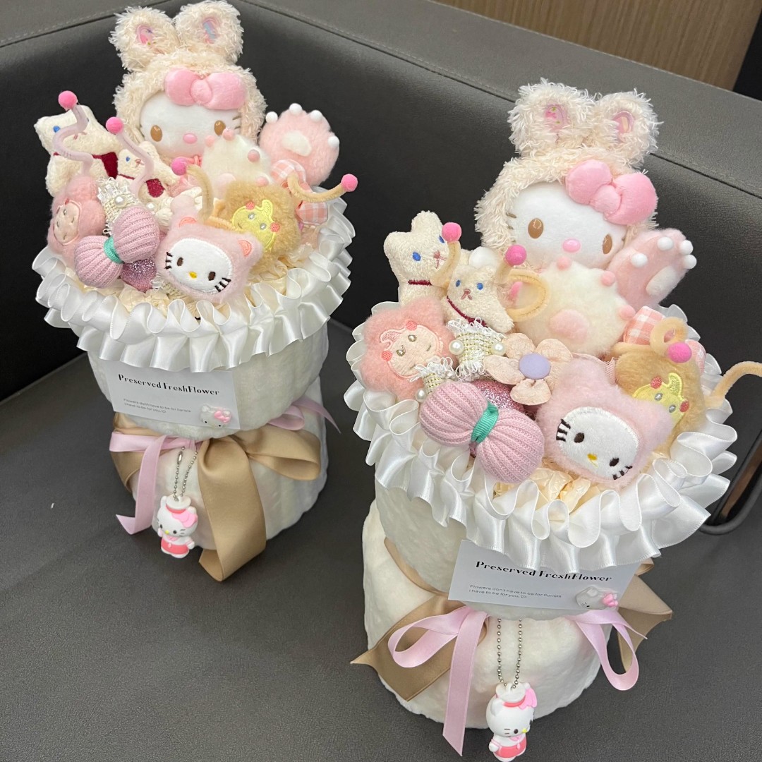 hellokitty凯蒂猫玩偶花束生日礼物女生纪念日礼物送女友女孩儿童