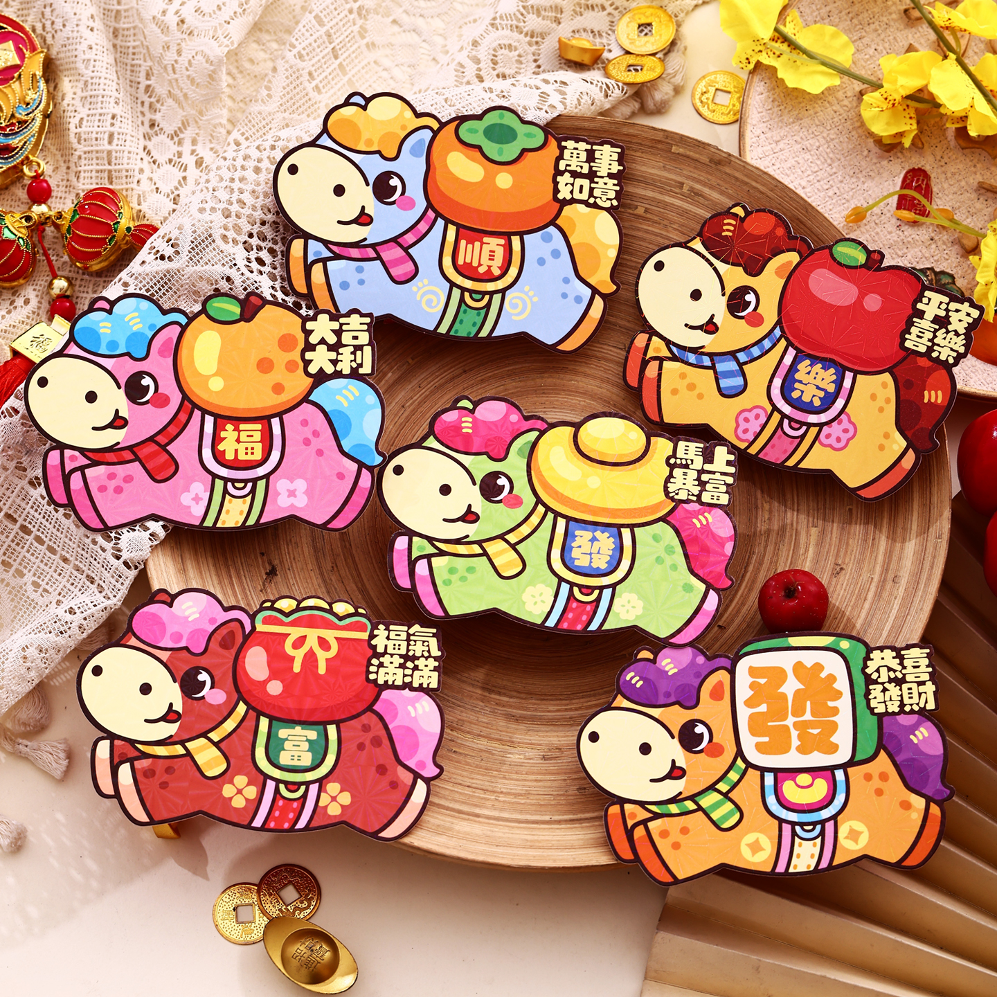 新款2026马年小红包袋立体造型创意卡通新年利是封过年压岁钱定制