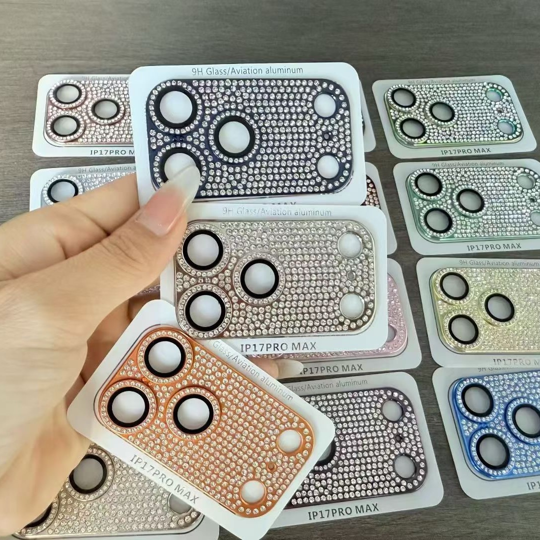 闪钻铠甲适用苹果17Promax镜头膜iPhone17Pro一体全包保护膜奢华