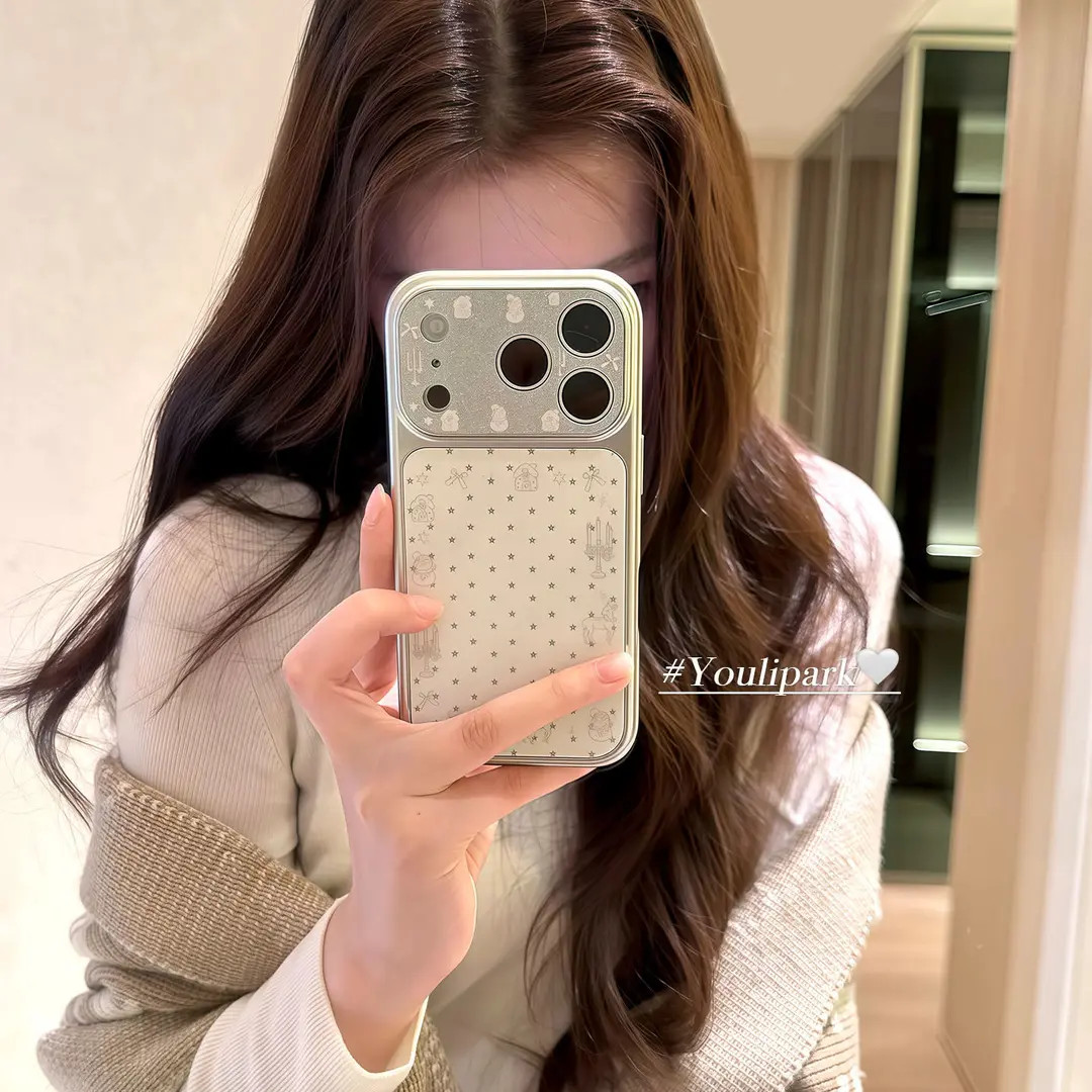 ins韩系冬日闪粉星星线条雪人小鹿17适用17pro苹果17ProM