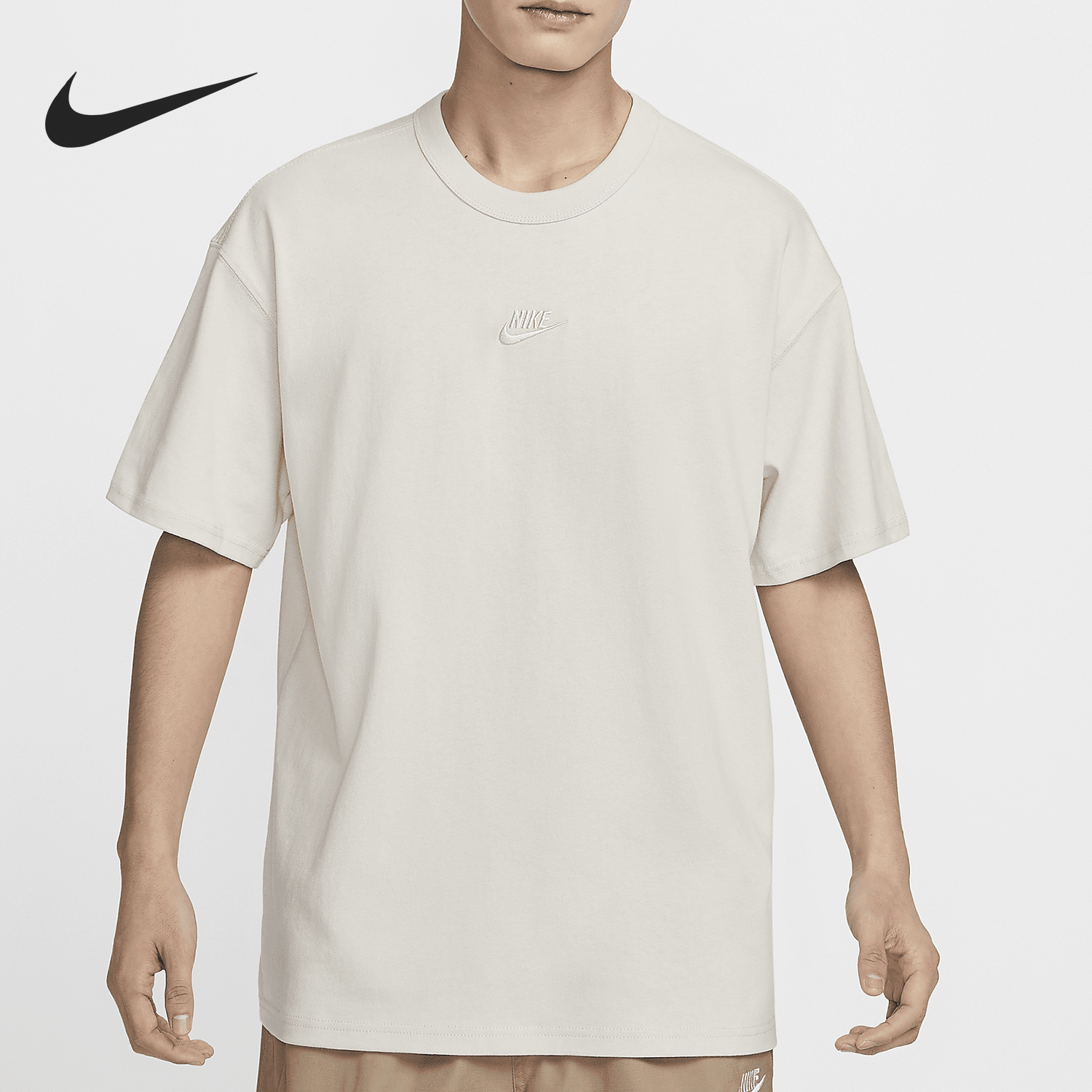 Nike/耐克正品男子舒适圆领透气针织运动休闲T恤DO7393-104