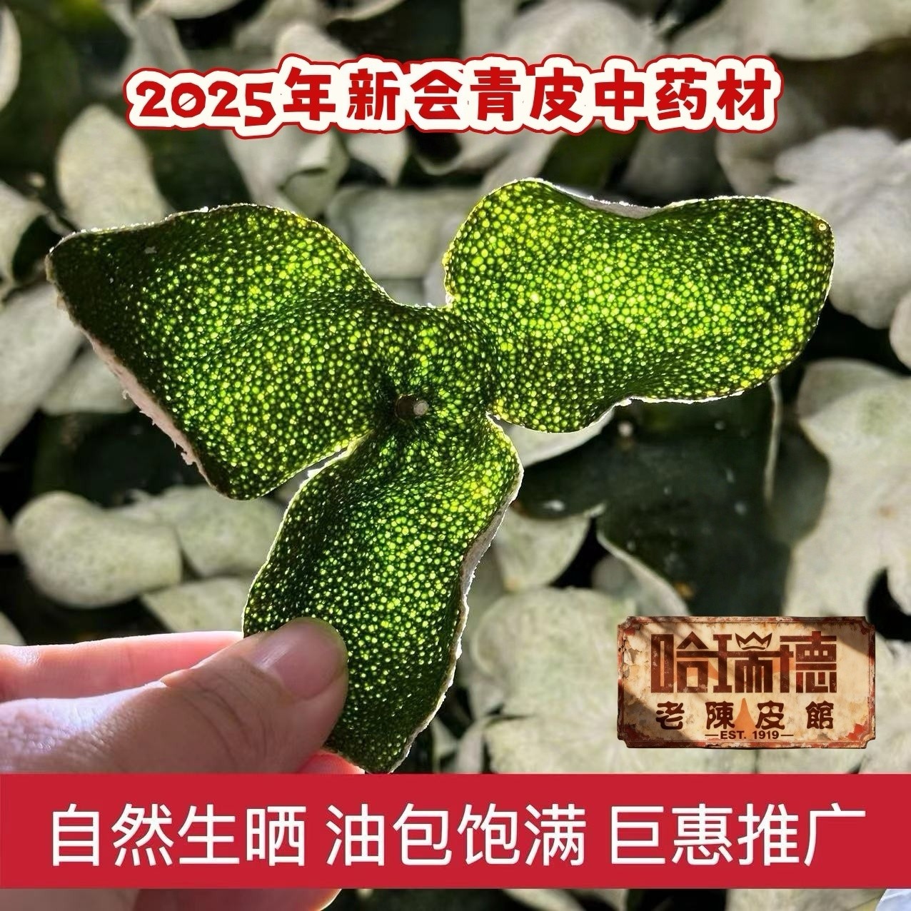哈瑞德青皮中药材正宗新会陈皮2025年陈皮干泡水桔子皮橘皮