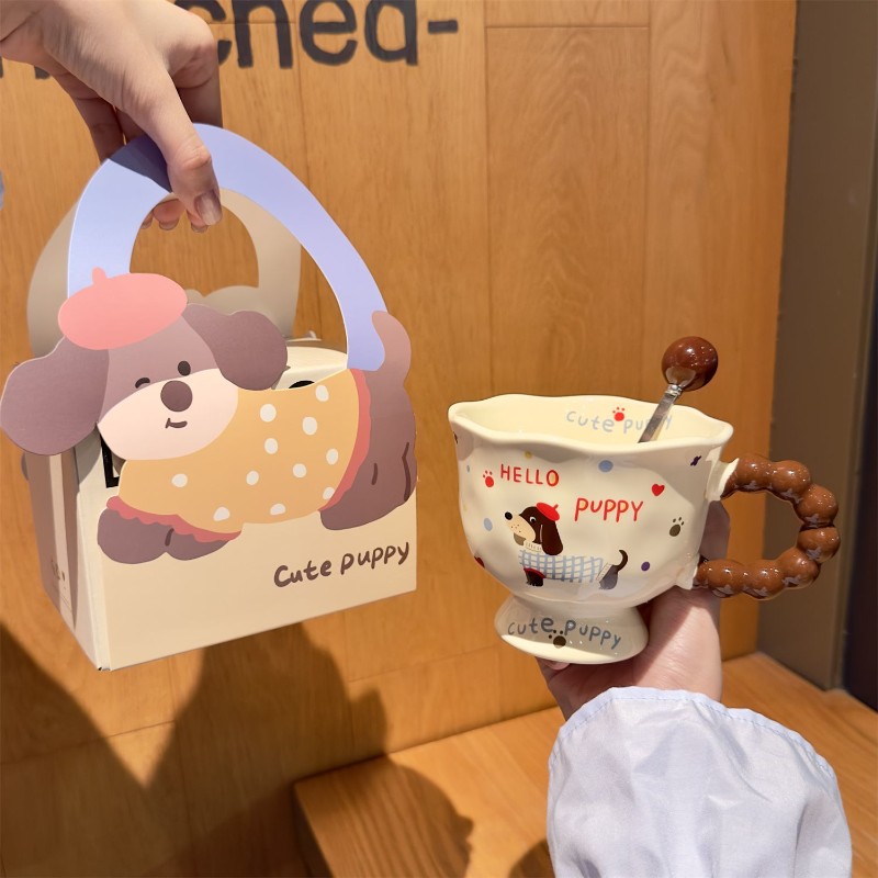 高颜值ins生日礼物便宜显贵送男女朋友女生小众复古马克杯礼品LX