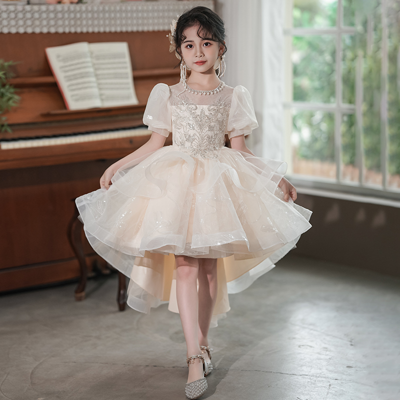 女童高级感礼服公主裙2025新款连衣裙小众高端轻奢钢琴演奏蓬蓬裙