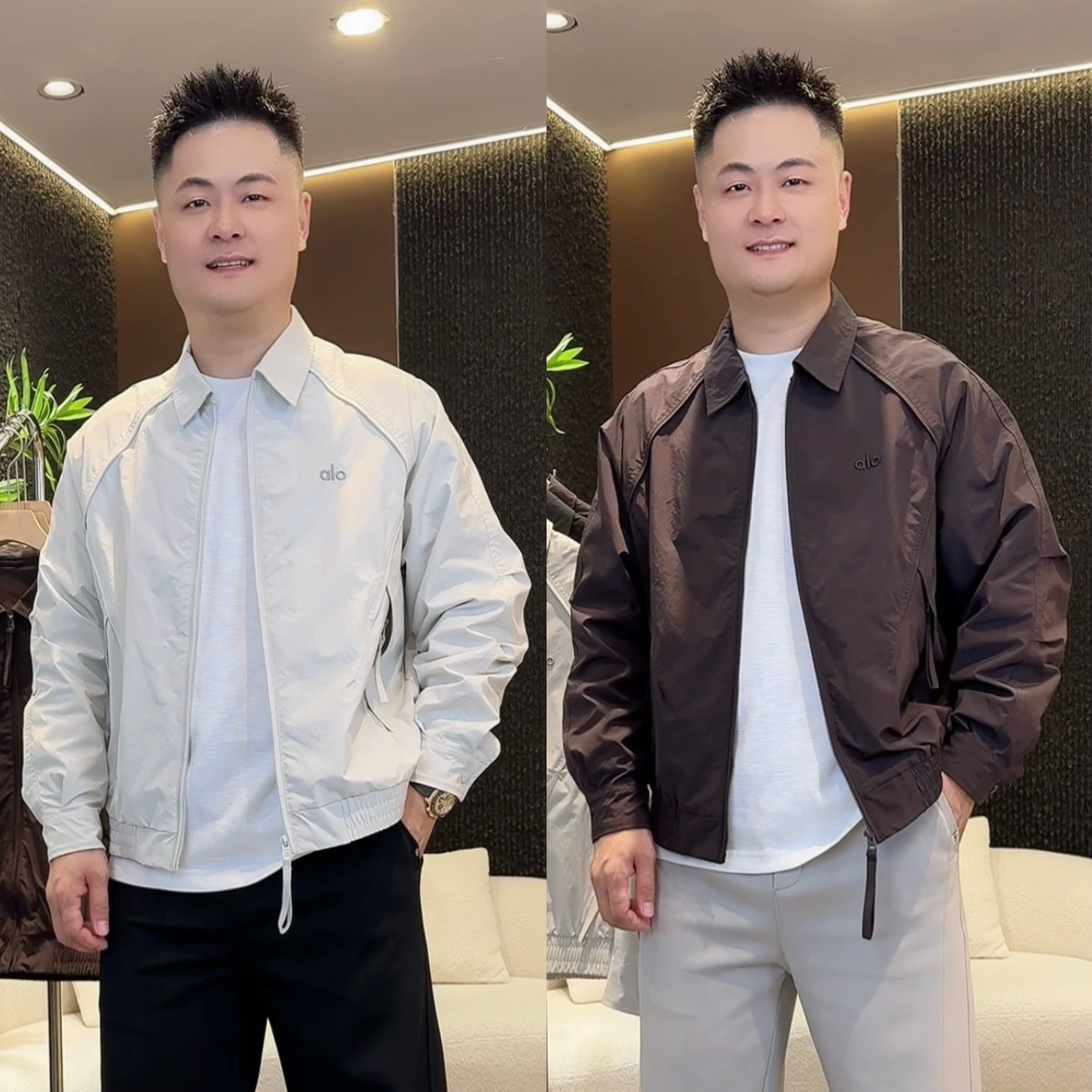 秋季新款刺绣翻领百搭男士夹克外套潮流宽松痞帅慵懒风男装99011