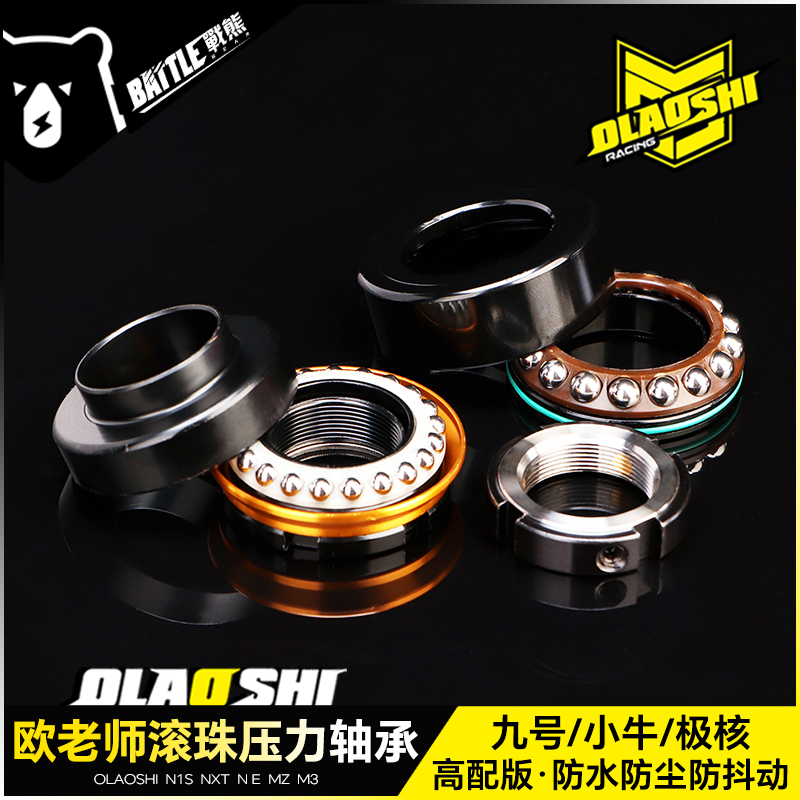 欧老师双滚珠压力轴承适用九号MAX2 E N MZ改装小牛极核AE5三星柱