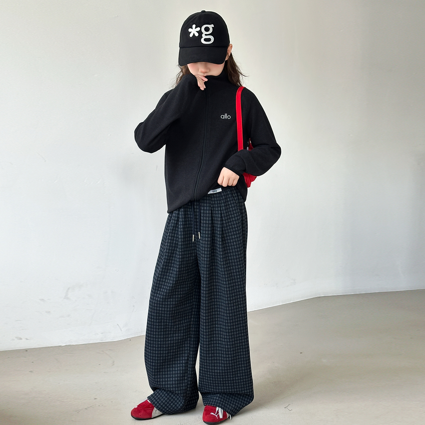 女童秋装套装2025新款儿童时尚休闲阔腿两件套宽松百搭秋季中大童