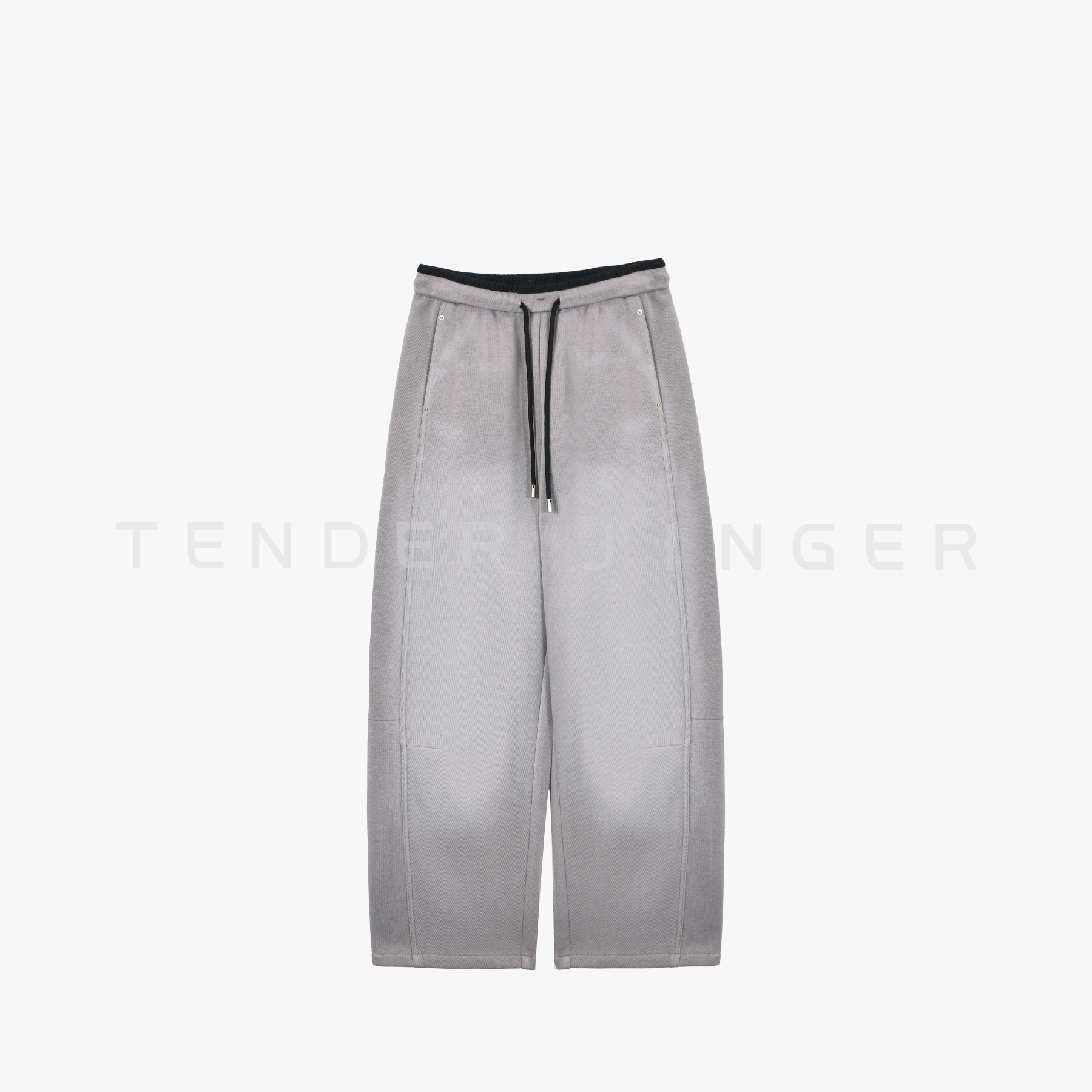 Tender Jinger｜线下专供米兰风宽松撞色扎染弯刀裤T54SAI50430