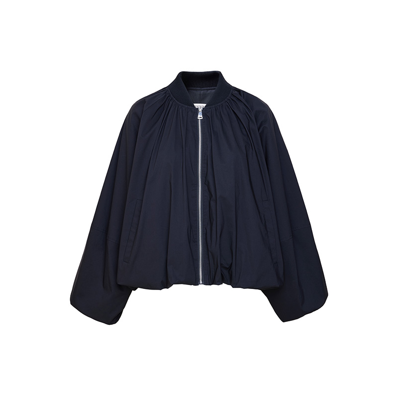 TRACYCHU童话云朵气球外套黑色减龄可爱显瘦气质百搭洋气秋季新款