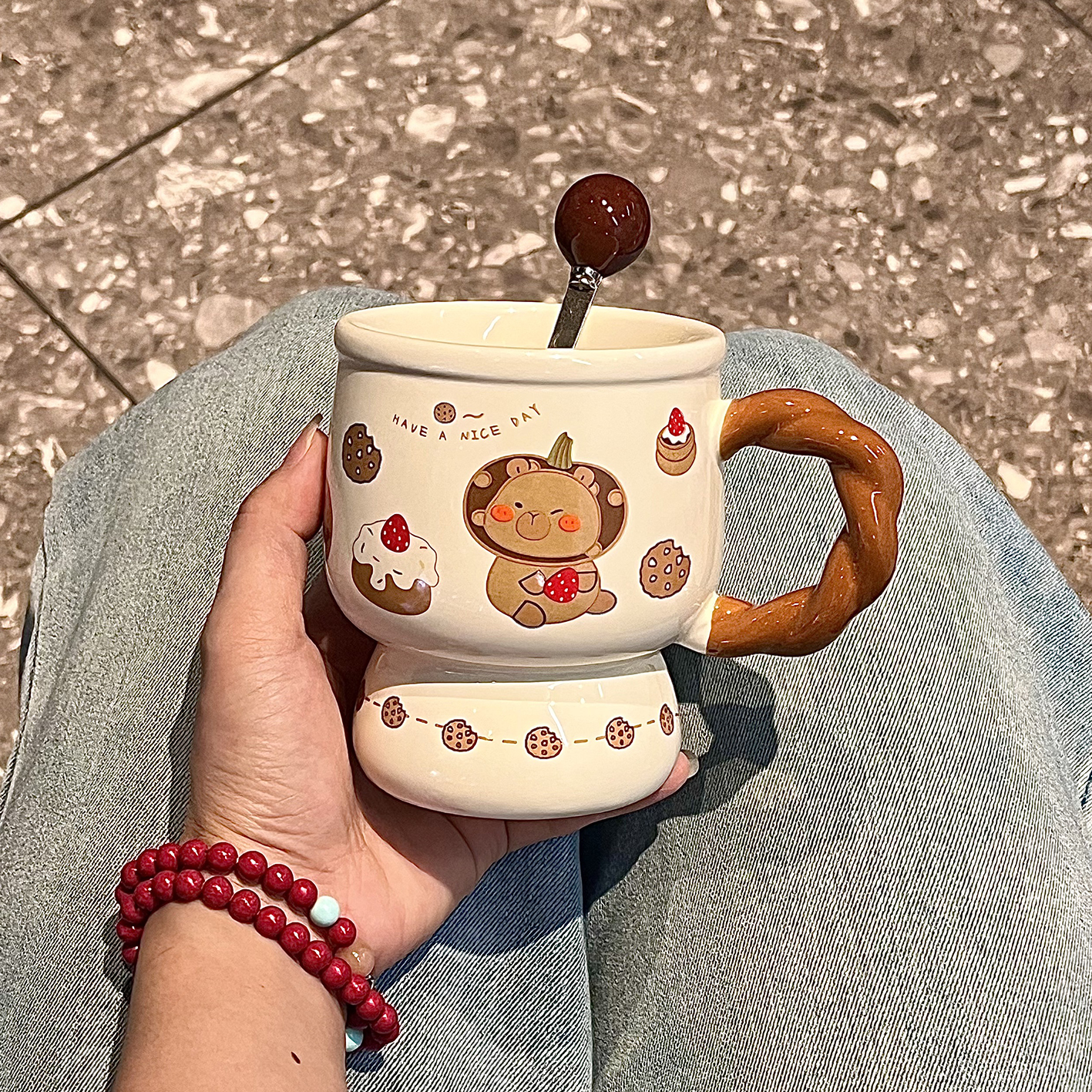卡皮巴拉马克杯高颜值可爱陶瓷杯子情侣水杯咖啡早餐牛奶杯伴手礼